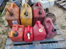 (7) Gas Cans (1) Diesel Can