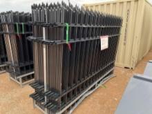 22 - 10'X7' Iron Site Fence with 23 Posts - ONE SET PER LOT