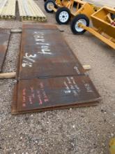 4'X12' Sheet of 3/16" Plate Metal - ONE PER LOT