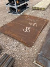 6'X82" 11 Gauge Diamond Plate Steel - ONE PER LOT