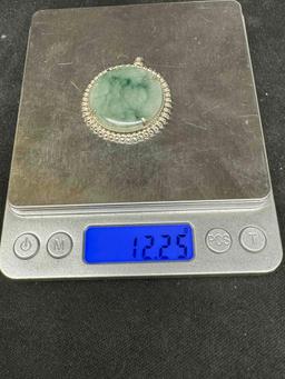 Fancy Jade Pendant 12.2g Total