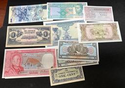 Foreign Banknotes Laos, Ghana, Haiti