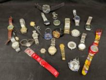 Assorted Wristwatches Fossil, Betty Boop, Rugrats, Mickey Mouse more