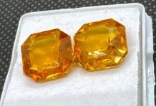 Set Of Yellow Sapphire Gemstones 13.95ct