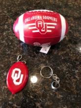 OU football, Key Ring and Change Holder