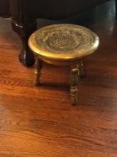 Antique Brass Milk Stool