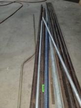 Stack of Metal Rods and Rails.