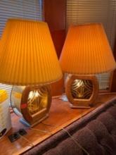 set of matching lamps