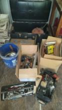 huge lot of assorted tools, tool boxes.