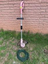 Electric weedeater with extension cord
