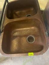 Copper sink.