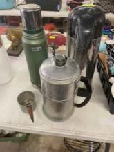 vintage drip o later coffee pot, thermas and coffee dispenser