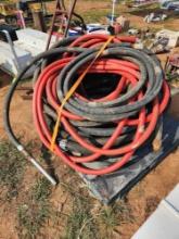 pallet of assorted hoses