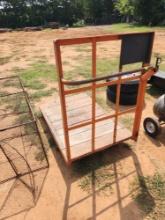 4 wheel metal cart