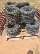 pallet of barbwire