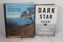 Two hard cover books, Illustrated Guide to Southern Africa and Dark Star Safari.