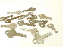 Bag Keys, Flat Type, 15 Pieces