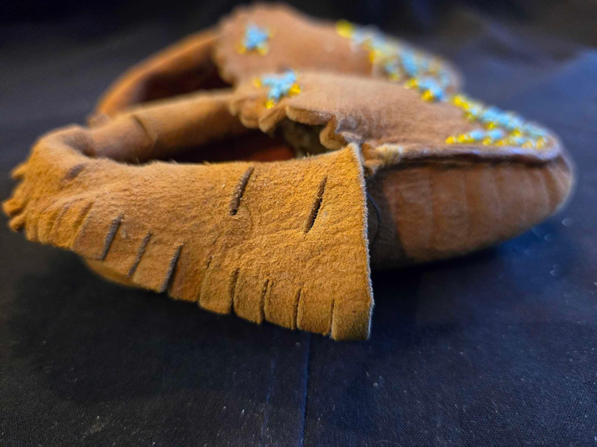 Native American Beaded Moccasins