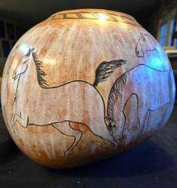 Native American Gourd Vase