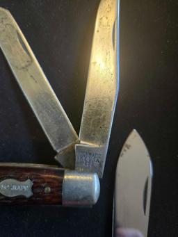 3 folding pocket knives