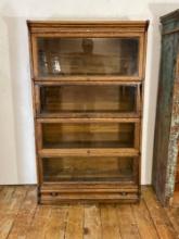 Oak 4-Section Barrister Bookcase