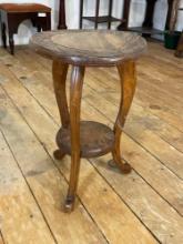 Vintage Liberty style hand carved side table