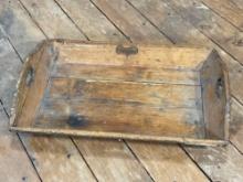 Rustic Serving Tray w/ Heart Shaped Cut out Handles