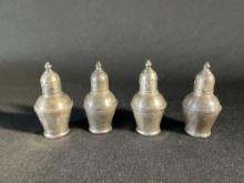 Sterling 1930's Weighted Salt & Peppers set-4