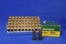 Ammo Remington 41 Rem Mag. 100 total rounds.