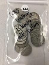 Lot of (20) Walking Liberty Half Dollars