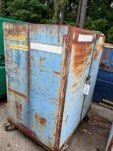 Double Sided Light Blue Storage Cabinet