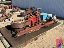 FOSTER 54-02 HYDRAULIC CASING TONG W/ BACKUP, LIFT CYLINDER, TRANSPORT SKID  15858