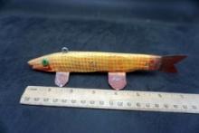 Hand Carved & Highly Collectible Harvey Case Ice Fishing Decoy