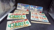 6 - South Dakota License Plates