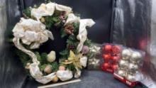 Wreath & Christmas Ornaments