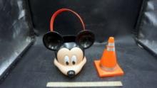 Mickey Mouse Easter Bucket & Toy Traffic Cone