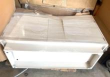 2 Door Metal Sink Cabinet - 35.25 in x 21 5/8 in x 52 in - New