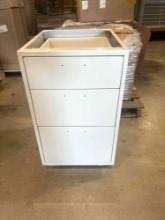 3 Drawer Metal Base Cabinets 32 in x 215/8 in x 18 in - Qty. 3x Money - New in Box