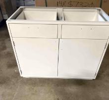 2 Door 2 Drawer Metal Base Cabinets 35.25 in x 21 5/8 in x by 42 in - Qty. 2x Money - New in Box
