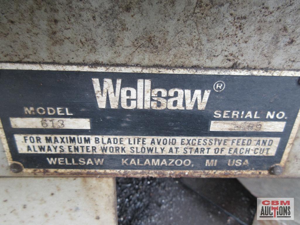 Wellsaw 613 Metal Band Saw, 220 Volts, (Seller Said Runs) *I