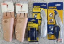 Primax H125 Top Grain Leather Utility Knife Holder Primax H123 Top Grain Leather Plier Holder Irwin