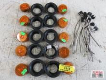 Jammy Inc. Amber Clearance Light Kit J-16-A 2" Amber Clearance Lights - Set of 10 J-60 2" Black