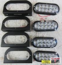 Jammy Inc. 6" Oval Light Kit J-66-CK 6? Oval Clear 10-LED Backup Lamp w/ Wiring Harness - Set of 4