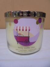 Brand New Bath & Body Works Berry Waffle Cone 3-Wick Jar Candle