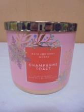 Brand New Bath & Body Works Champagne Toast 3-Wick Jar Candle