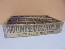 Antique Mid-Continent Bottles, Inc Wooden Advertisement Crate