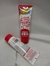 2 Bottles of Crayola Bathtub Finger Paint Soap- Firefly Red