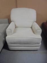 Off White Swivel Rocker Recliner