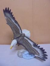 Beautiful Wellington Procelain Bisque Eagle Statue
