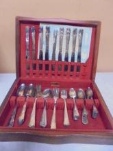Vintage Set of WM Rogers Sectional Silver Plate Flatware